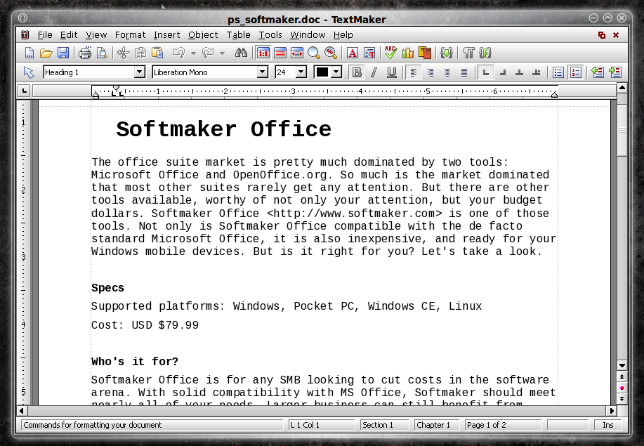 SoftMaker Office Professional 2024 rev.1202.0723 download the last version for ios